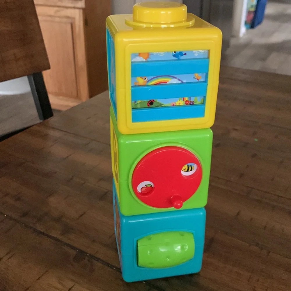 PLAYGO PLASTIC ACTIVITY BLOCKS SET OF 3